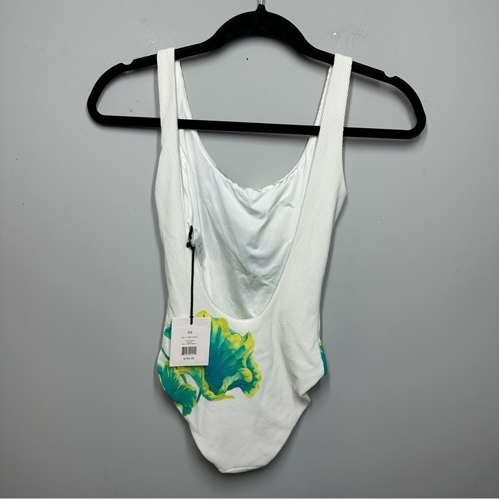 Onia Kelly Scoop Neck Lily Print One Piece Swimsuit - Picture 4 of 5